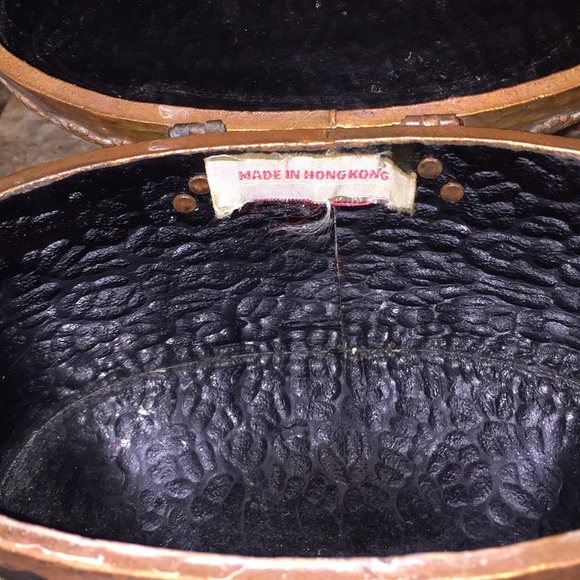 Antique /Rare 40’s Copper and Lucite Box Purse💋 - Picture 3 of 6